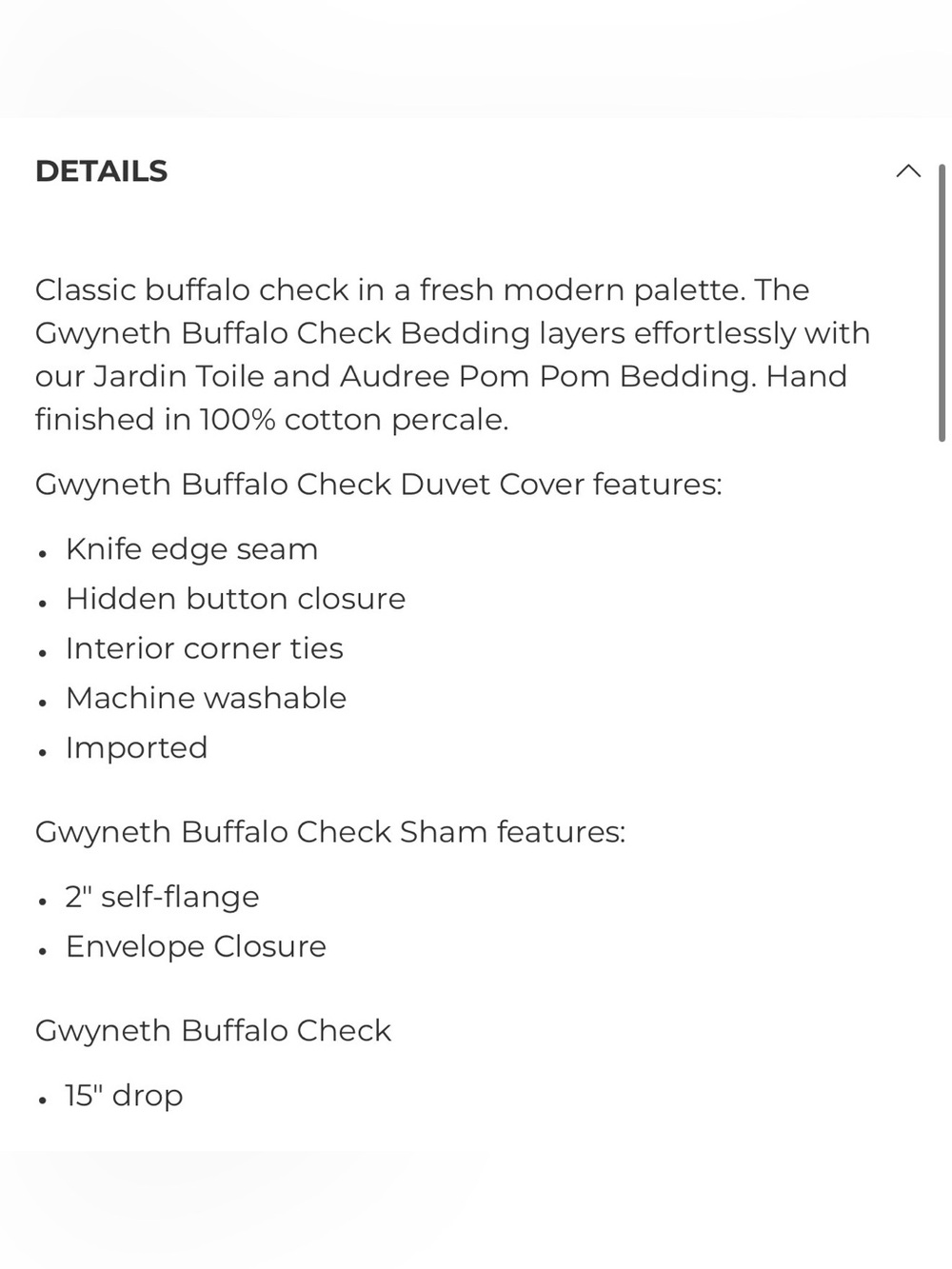 Ballard Duvet! Sandalwood Queen / Full Gwyneth Buffalo Check Duvet Cover - Picture 6 of 7